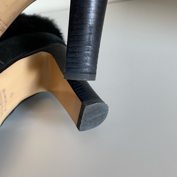 Aquatalia Grandly Suede-Rabbit Fur Lace-Up Boot Black - Picture 15 of 16